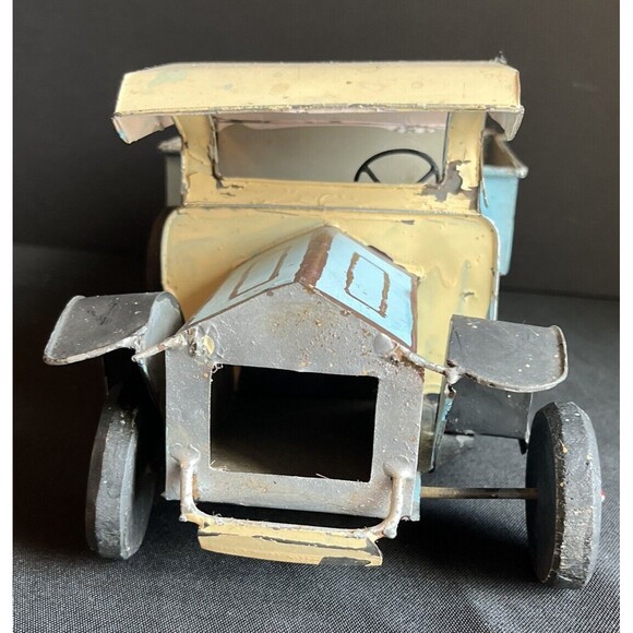 Vintage Tin Toy Hand Painted Truck Blue & Gray - Picture 4 of 10